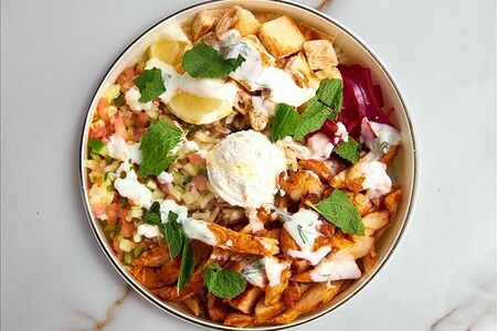 Боул с куриной шавермой