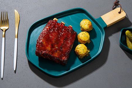 Рёбра BBQ с запеченным картофелем