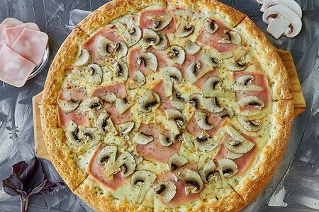 Ветчина и грибы 35 см