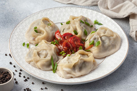 Манты с мясом 5 шт