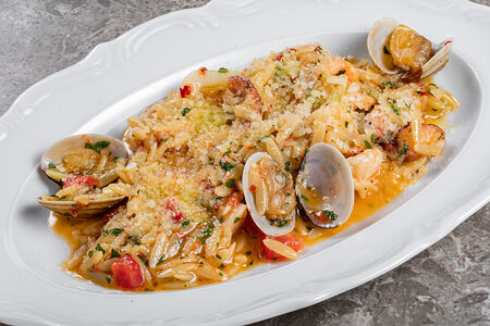 Орзо с морепродуктами