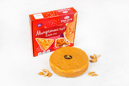 Миндальный торт с хрустящим крокантом и карамельным шоколадом замороженный