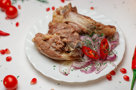 Жареная баранина с картофелем Айдахо