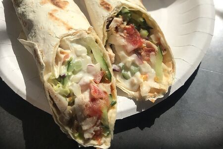 Шаверма с креветками