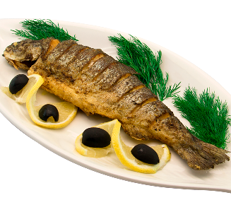 Ароматная рыба сибас