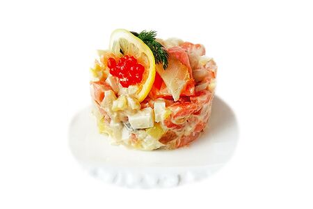 Салат из малосоленой рыбы