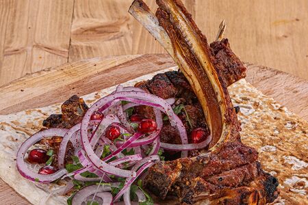 Шашлык из бараньей корейки