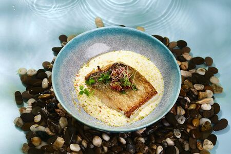 Рыба Попугай с соусом из кокоса