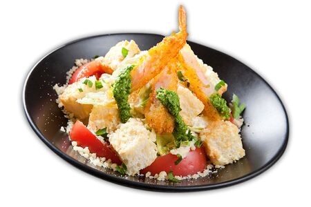 Салат Цезарь с креветкой