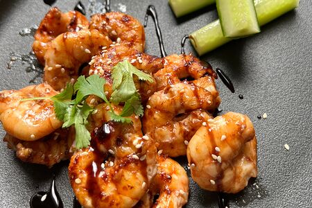 Креветки на гриле