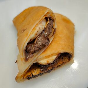 Блин с бананом и шоколадом