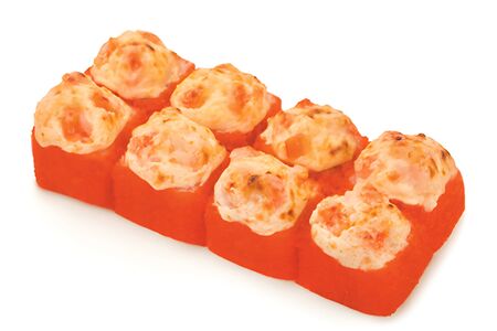 Запеченный сырный с тигровой креветкой