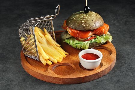 Чикен бургер с сыром