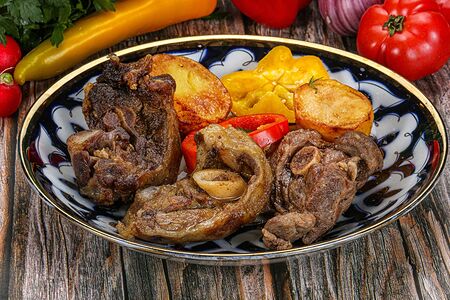 Казан-кебаб с бараниной