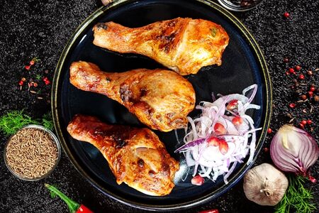 Шашлык из куриной голени