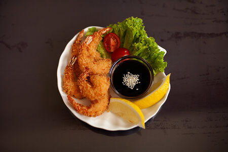 Тигровые креветки темпура