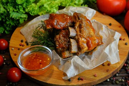 Сочные свиные ребра