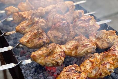 Шашлык из куриной грудки
