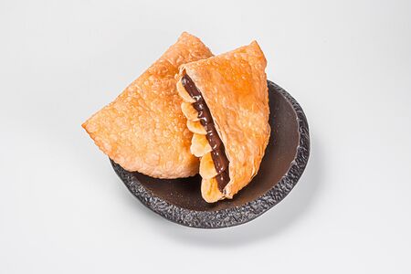 Чебурек с бананом и нутеллой