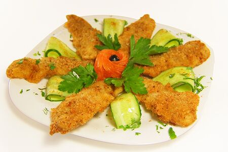 Филе цыплят в панировке