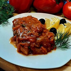 Филе трески под маринадом