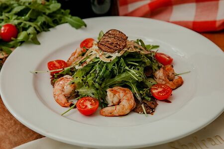 Салат Рукола с креветками