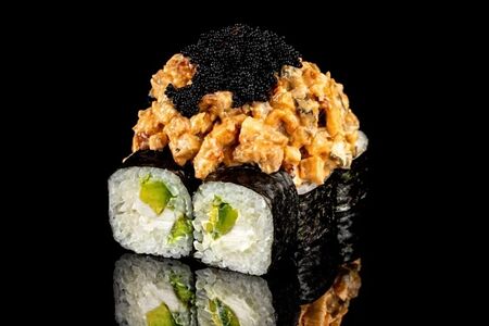 Ролл Вулкан с угрем