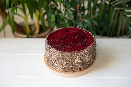 Торт Лимонный с черникой