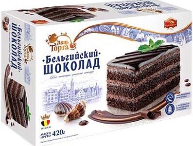 Торт бельгийский шоколад День Торта 420г