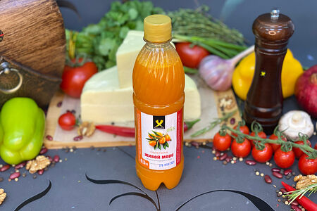 Морс живой Облепиха собственного приготовления