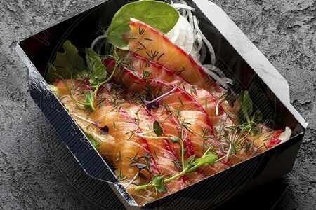 Сашими с лососем гравлакс