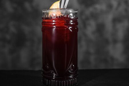 Лимонад Черника с малиной и мятой