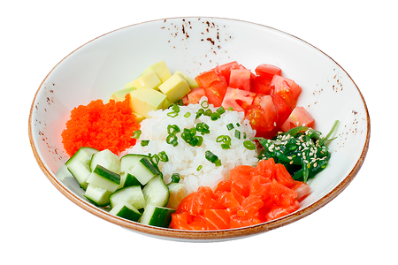 Поке с лососем