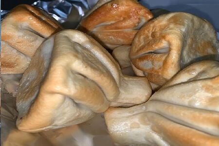 Хинкали с бараниной жареные