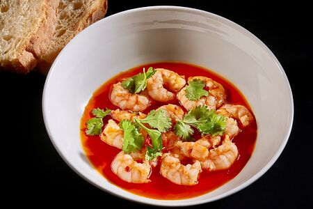 Креветки пиль-пиль в соусе свит чили