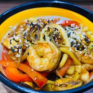 Фунчоза с морепродуктами