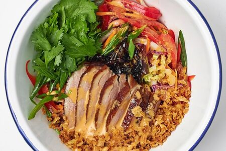 Салат Утка со свежими овощами