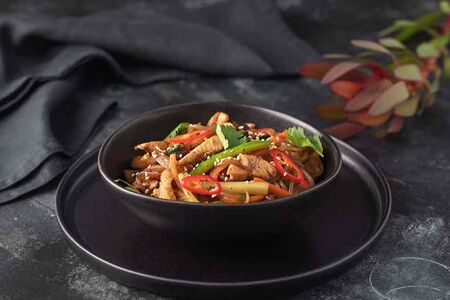 Фунчоза с курицей