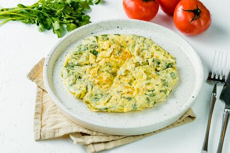 Омлет с зеленью