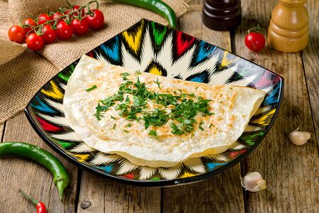 Кутабы с зеленью