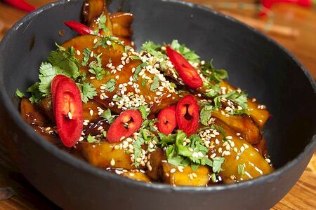 Баклажаны с соусом терияки