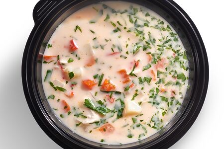 Сырный супчик с подкопченной курочкой