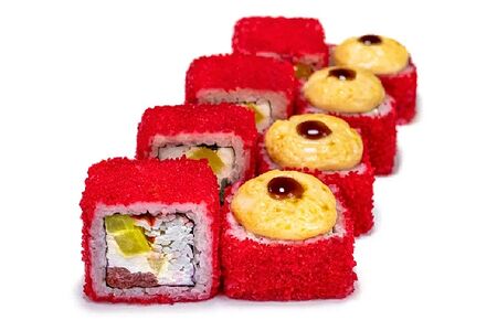 Запечённый ролл Малибу с крабом