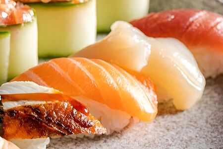 Суши Гребешок