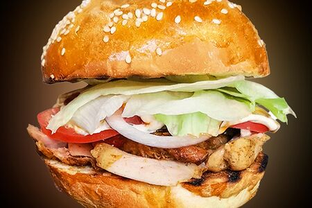 Бургер с рубленным мясом