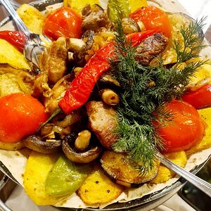 Садж-кебаб из телятины