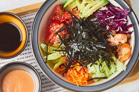 Поке боул с креветками