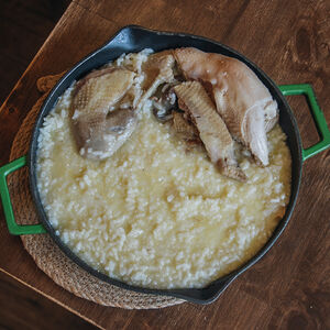 Տնական հավով շիլա