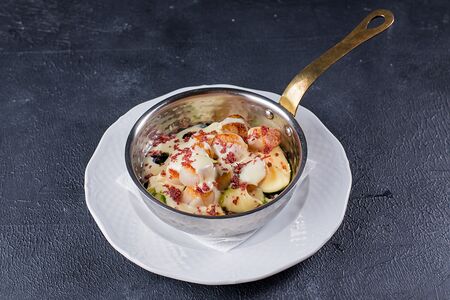 Морские гребешки с картофелем