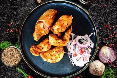 Шашлык из куриного бедра